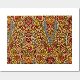 Exotic Vintage Floral Pattern Posters and Art